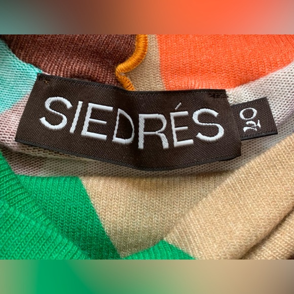 Siedre‎ Cody Graphic Print High Neck Top In Multicolor Size Small - Picture 13 of 16